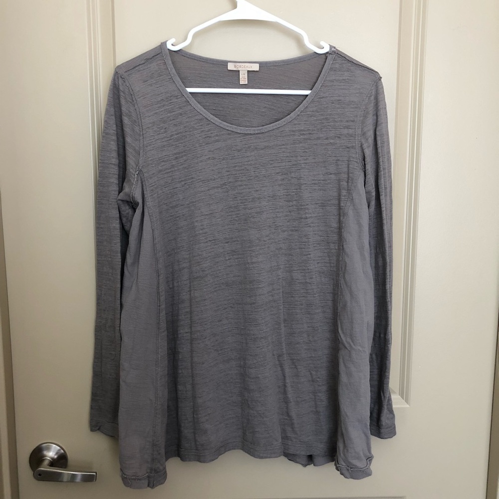 Bordeaux Anthropologie Inside Out Long-sleeve
